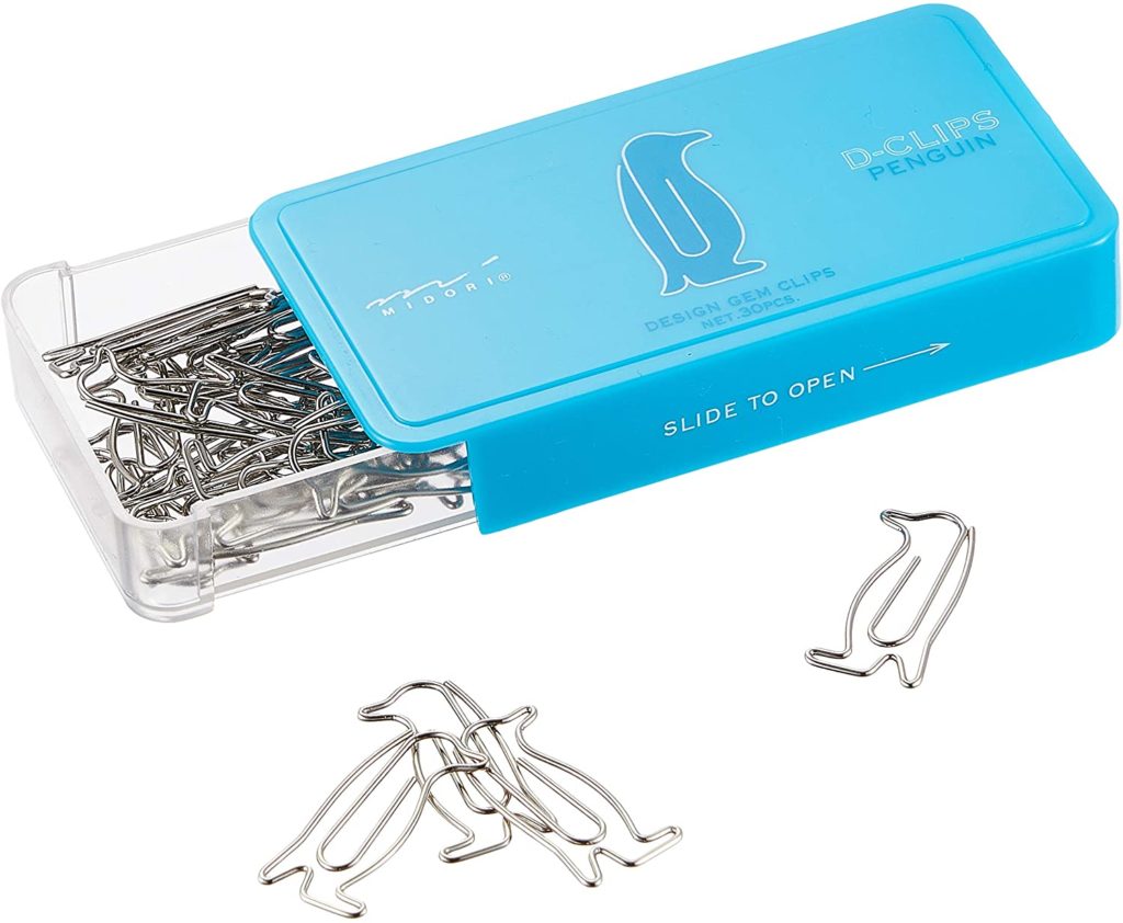 penguin gifts paper clips